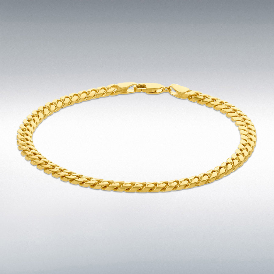 14ct Yellow Gold Round Curb Bracelet