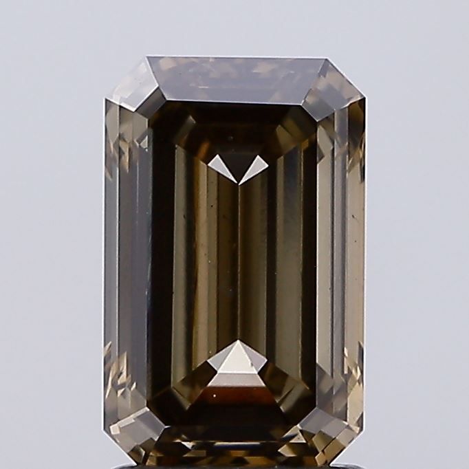 Emerald Fancy Light Brown Gray Lab-grown Diamond 2.04ct VS2 loose diamond