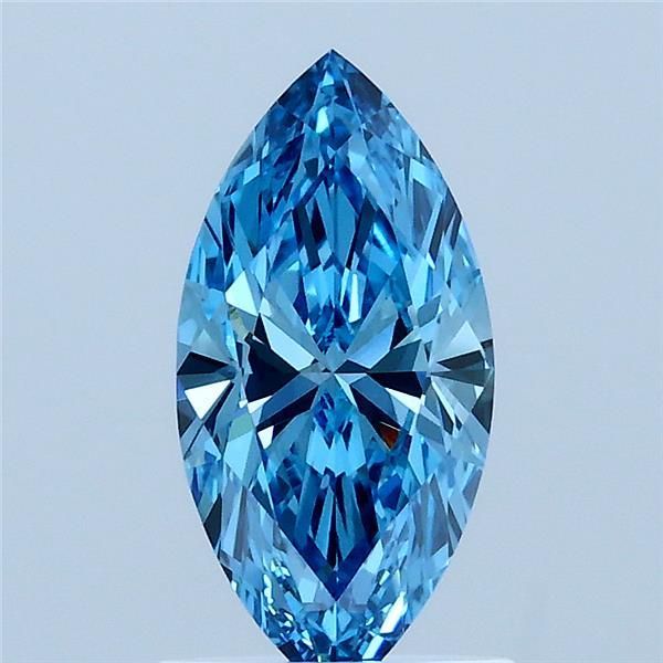 Marquise Fancy Vivid Blue Lab-grown Diamond 1.02ct VVS2 loose diamond