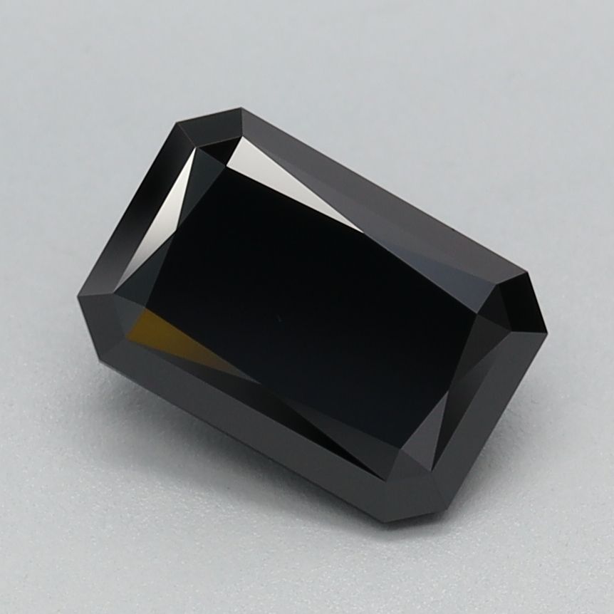 Radiant Fancy Black Lab-grown Diamond 1.07ct loose diamond