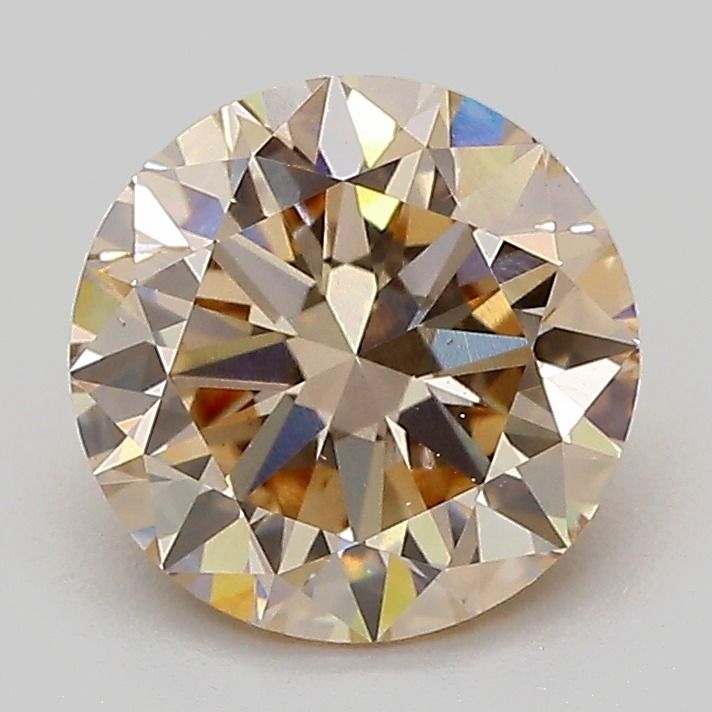 Round Very Light Brown Lab-grown Diamond 2.05ct VVS2 loose diamond