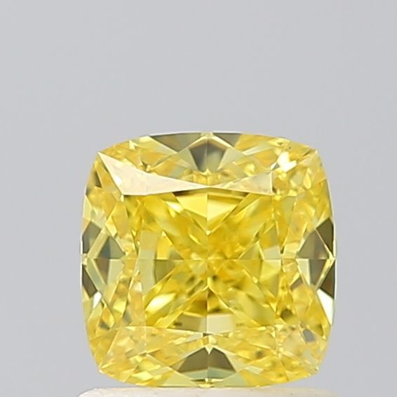 Cushion Fancy Vivid Yellow Lab-grown Diamond 1ct VS1 loose diamond