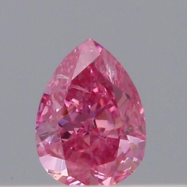Pear Fancy Vivid Purplish Pink Natural Diamond 0.09ct loose diamond