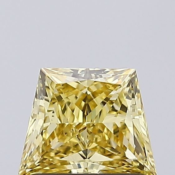 Trapezoid Fancy Intense Yellow Lab-grown Diamond 0.77ct VS1 loose diamond