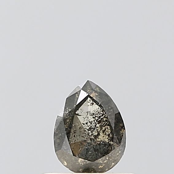 Pear Salt And Pepper Natural Diamond 0.45ct VS1 loose diamond