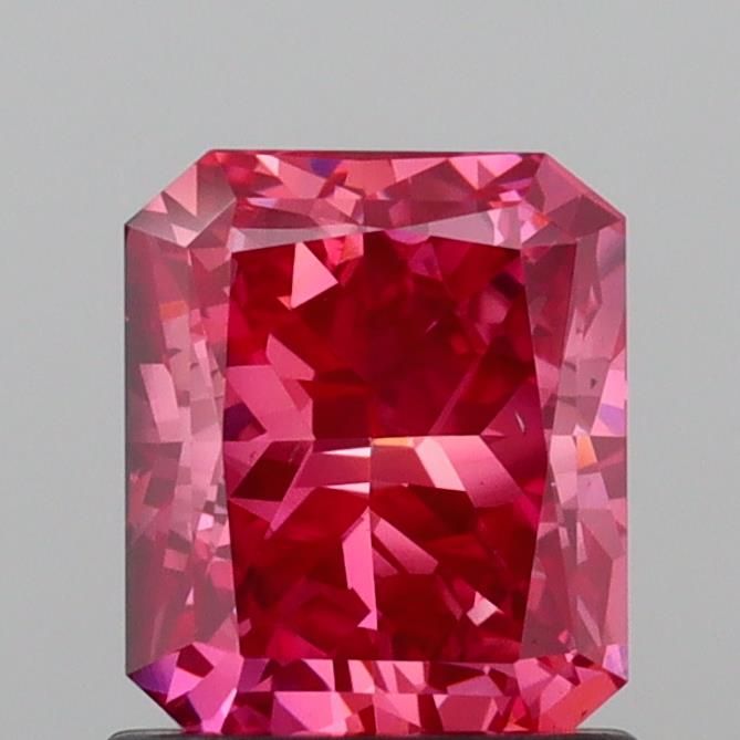 Radiant Fancy Vivid Pink Lab-grown Diamond 1.01ct VS2 loose diamond