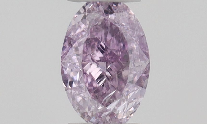 Oval Fancy Intense Purple Pink Natural Diamond 0.13ct loose diamond