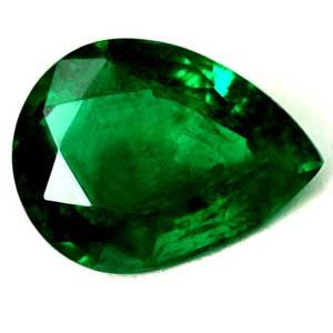 Pear Green Emerald 1.2ct loose gemstone