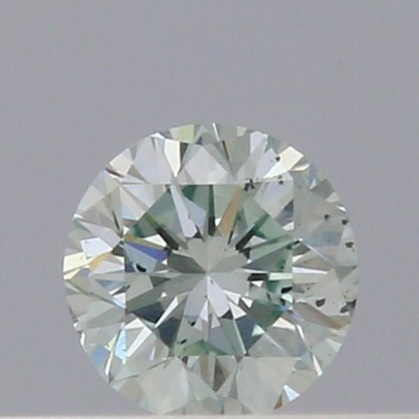 Round Fancy Light Green Natural Diamond 0.13ct loose diamond
