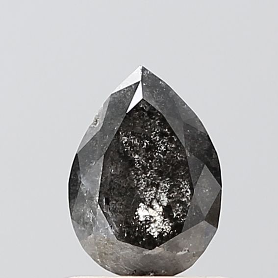 Pear Salt And Pepper Natural Diamond 0.75ct VS1 loose diamond