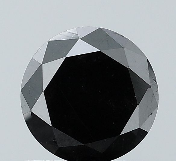 Round Black Natural Diamond 0.79ct VS1 loose diamond