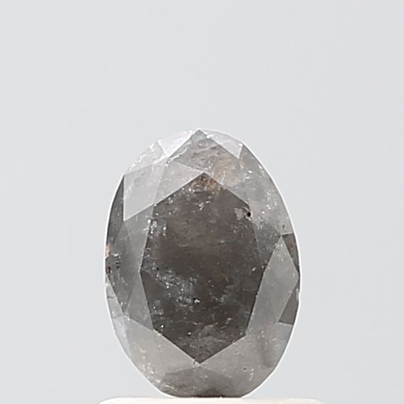 Oval Salt And Pepper Natural Diamond 0.75ct VS1 loose diamond