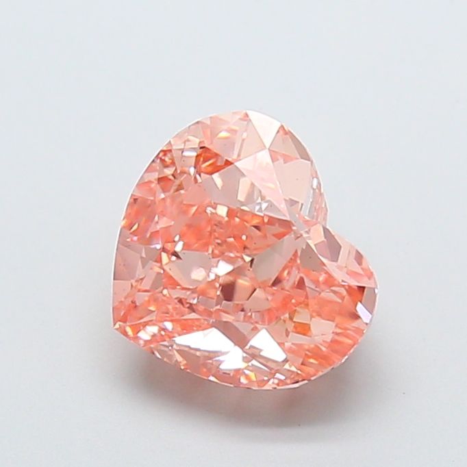 Heart Fancy Intense Pinkish Orange Lab-grown Diamond 3.06ct VS2 loose diamond