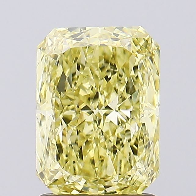 Radiant Fancy Intense Yellow Lab-grown Diamond 1.56ct VS2 loose diamond