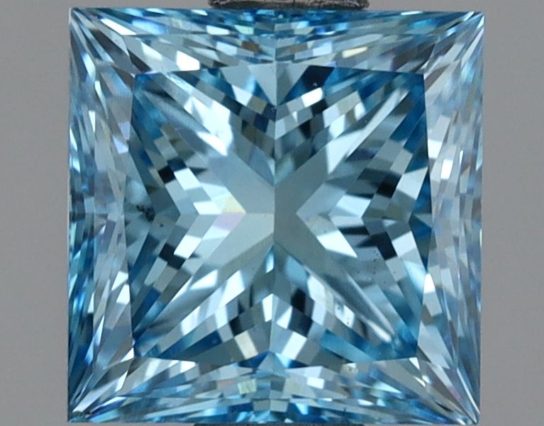 Princess Fancy Vivid Blue Lab-grown Diamond 1.51ct VS1 loose diamond