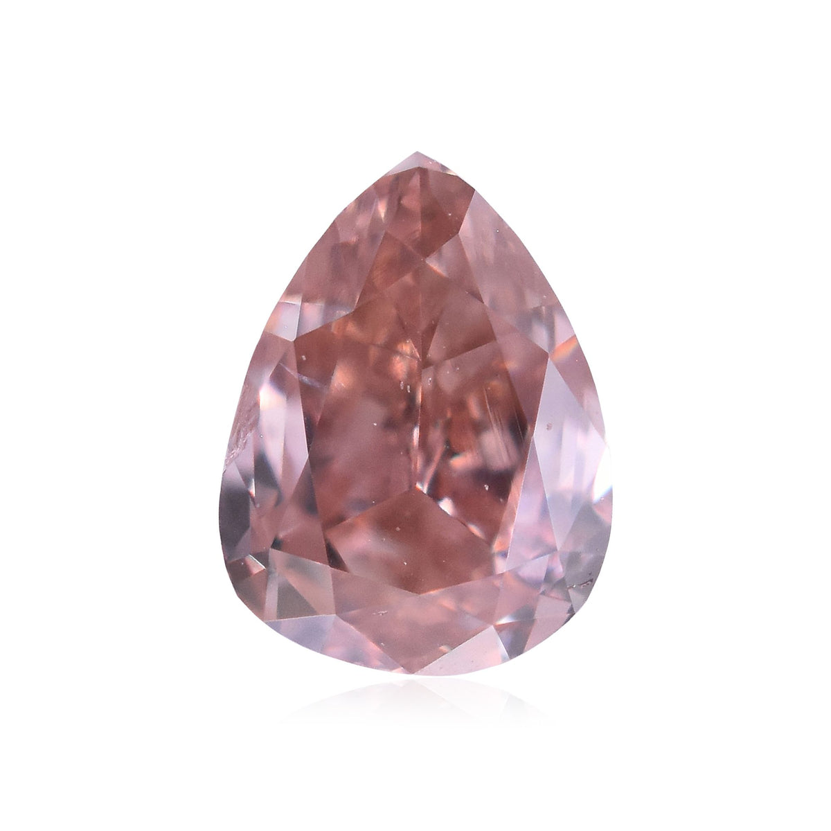 Pear Fancy Intense Orangey Pink Natural Diamond 0.18ct I1 loose diamond