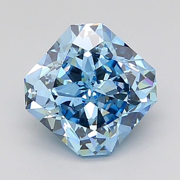Square Radiant Fancy Vivid Blue Lab-grown Diamond 3.21ct VS1 loose diamond