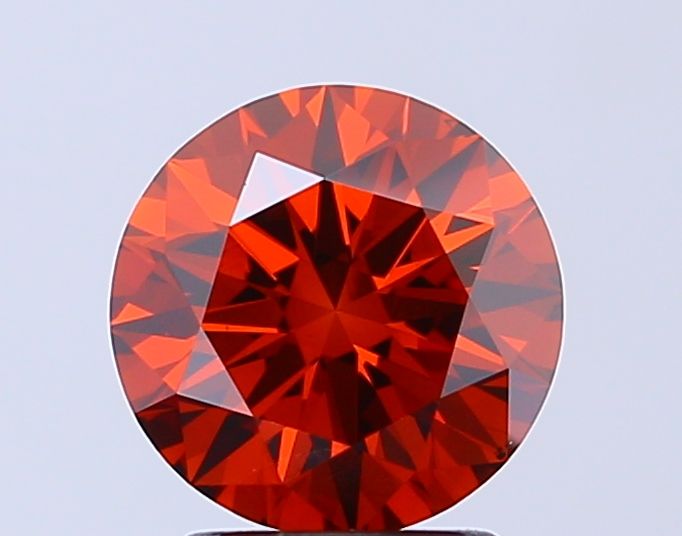 Round Fancy Deep Orange Lab-grown Diamond 2ct VS1 loose diamond