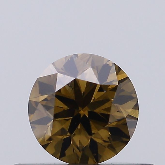 Round Fancy Green Natural Diamond 0.38ct VS2 loose diamond