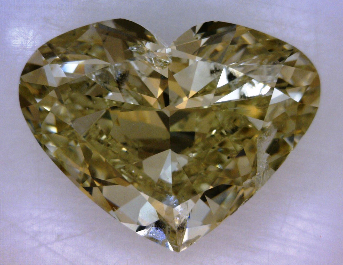 Rose Fancy Grayish Greenish Yellow Natural Diamond 2.07ct loose diamond