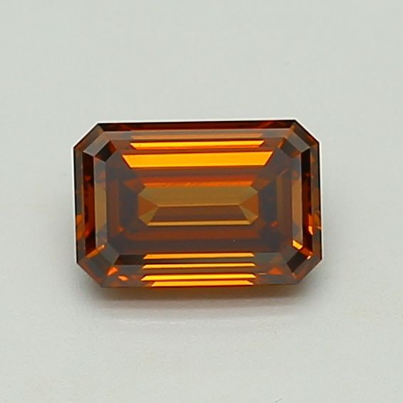Emerald Fancy Deep Orange Lab-grown Diamond 1.11ct VS2 loose diamond