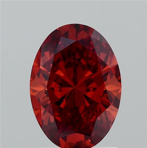 Oval Fancy Vivid Orange Lab-grown Diamond 1.5ct VS1 loose diamond