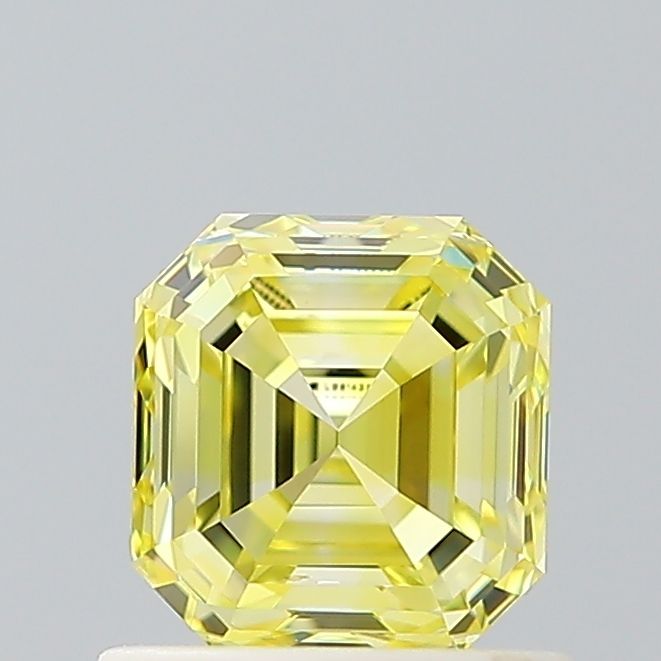 Square Emerald Fancy Intense Yellow Lab-grown Diamond 1ct VS2 loose diamond
