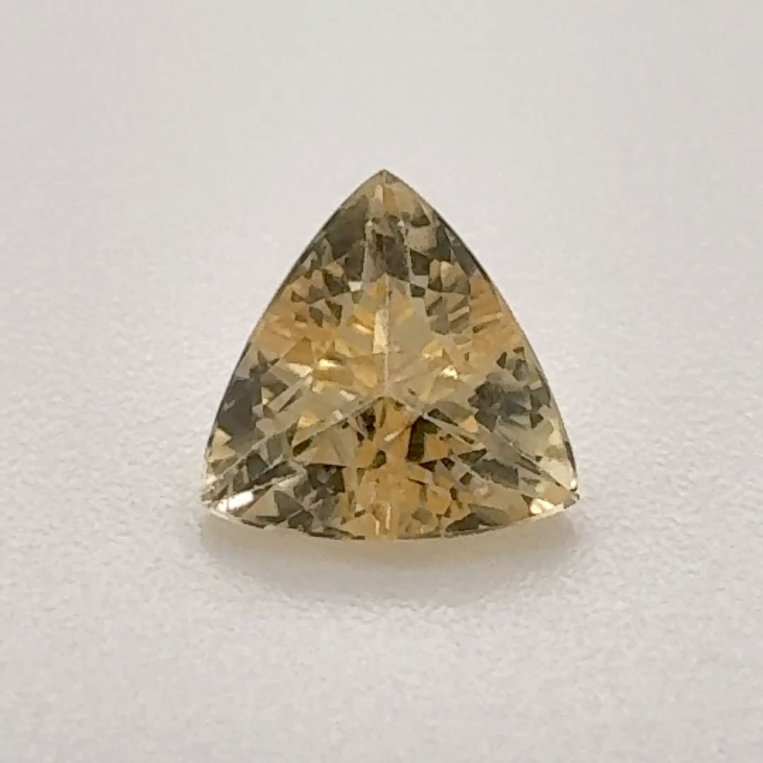 Trilliant Yellow Topaz 0.78ct loose gemstone