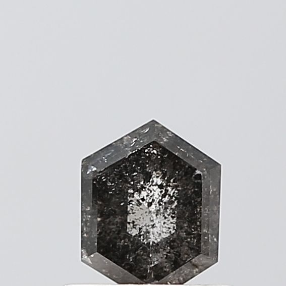 Hexagonal Salt And Pepper Natural Diamond 0.52ct VVS2 loose diamond
