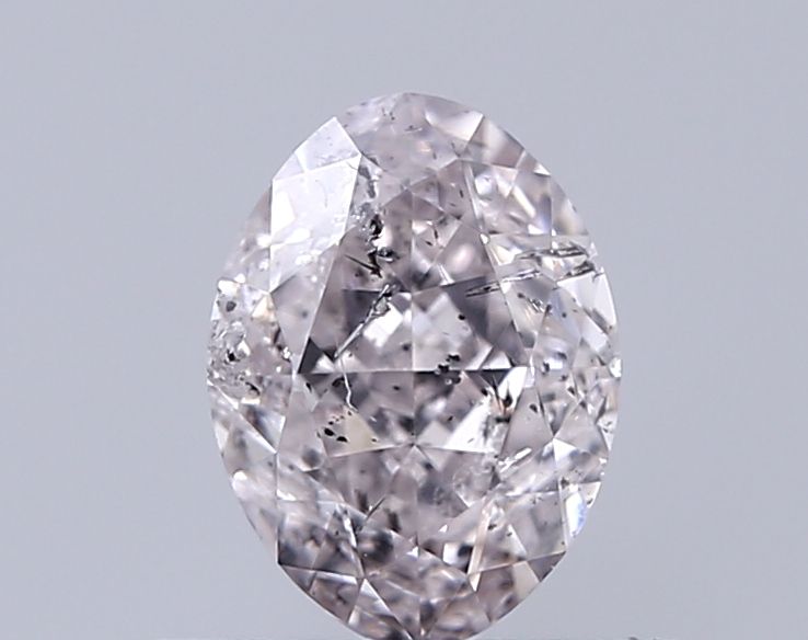 Oval Fancy Light Pink Natural Diamond 0.71ct I2 loose diamond
