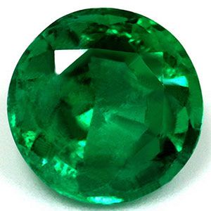 Round Green Emerald 1.1ct loose gemstone