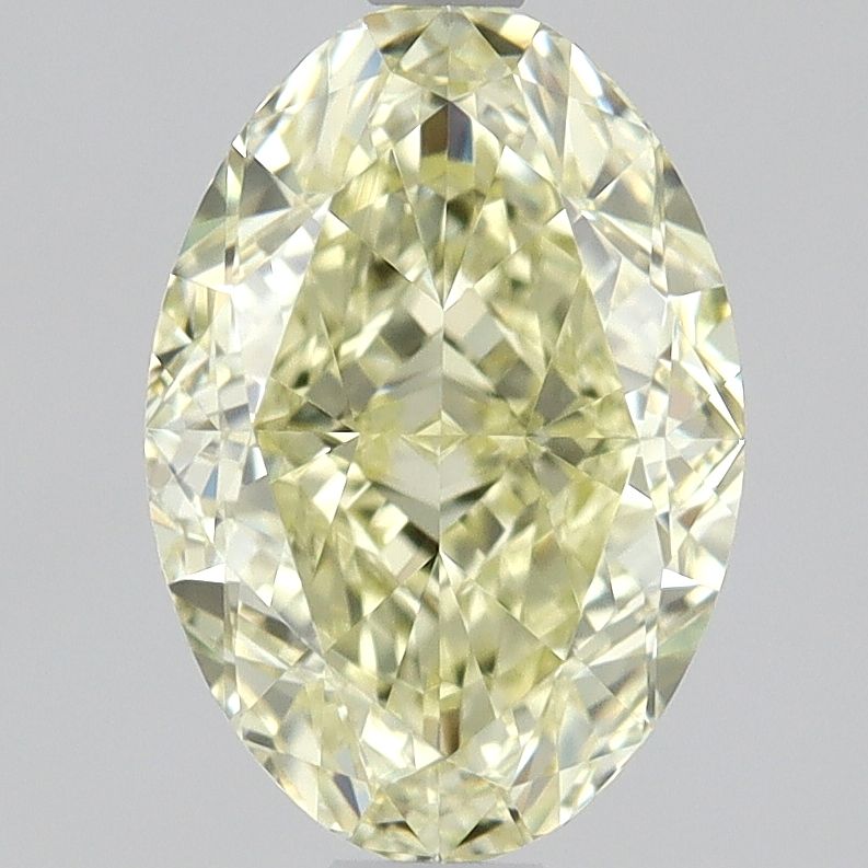 Oval Fancy Light Yellow Natural Diamond 1.06ct VVS1 loose diamond