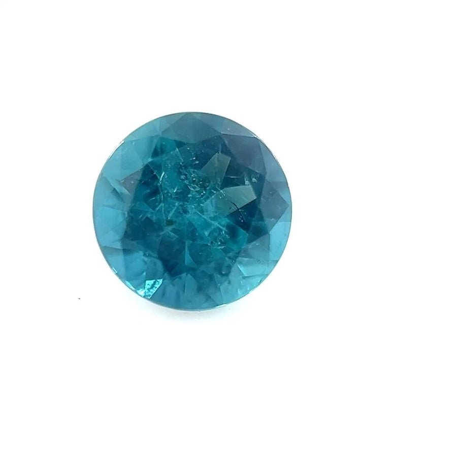 Round Blue Tourmaline 0.41ct loose gemstone