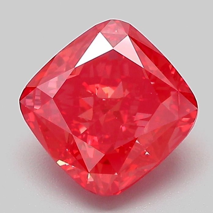 Cushion Fancy Vivid Red Lab-grown Diamond 2.07ct VVS2 loose diamond