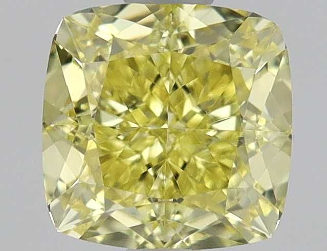 Cushion Fancy Intense Yellow Natural Diamond 0.5ct VS1 loose diamond