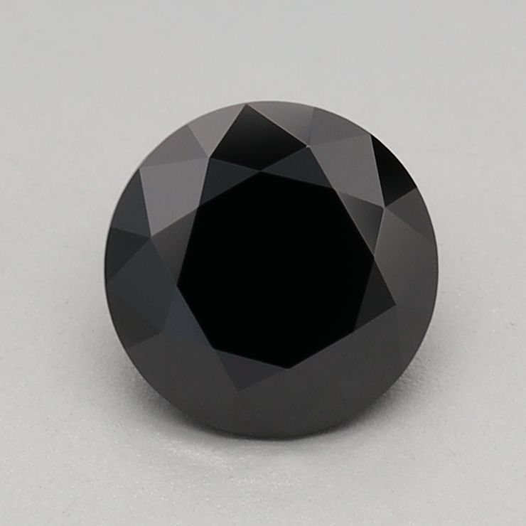 Round Fancy Black Lab-grown Diamond 0.7ct loose diamond