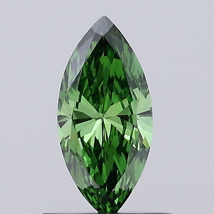 Marquise Fancy Vivid Green Lab-grown Diamond 0.31ct VS1 loose diamond