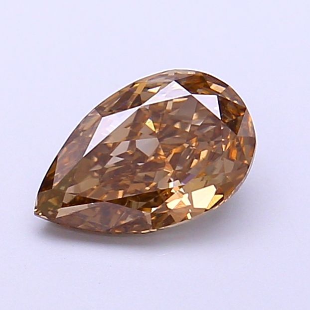 Pear Fancy Light Brown Lab-grown Diamond 1.01ct VS1 loose diamond