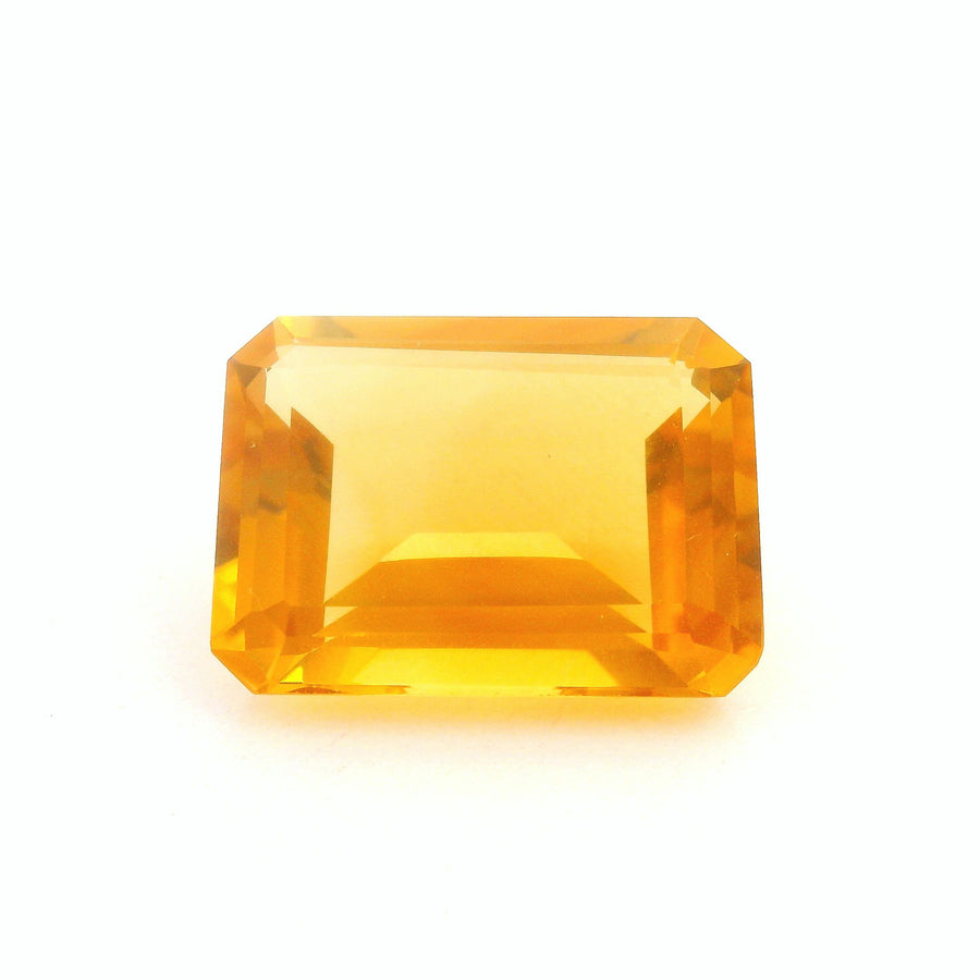 Octagonal Yellow Citrine 9.76ct loose gemstone