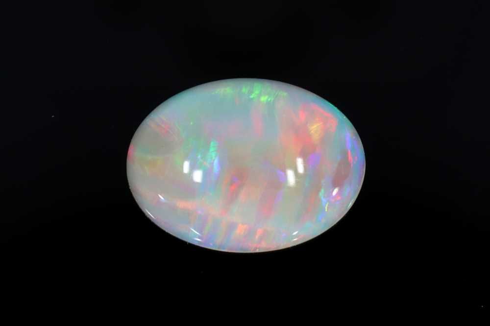 Oval Multi_color Opal 1.85ct loose gemstone