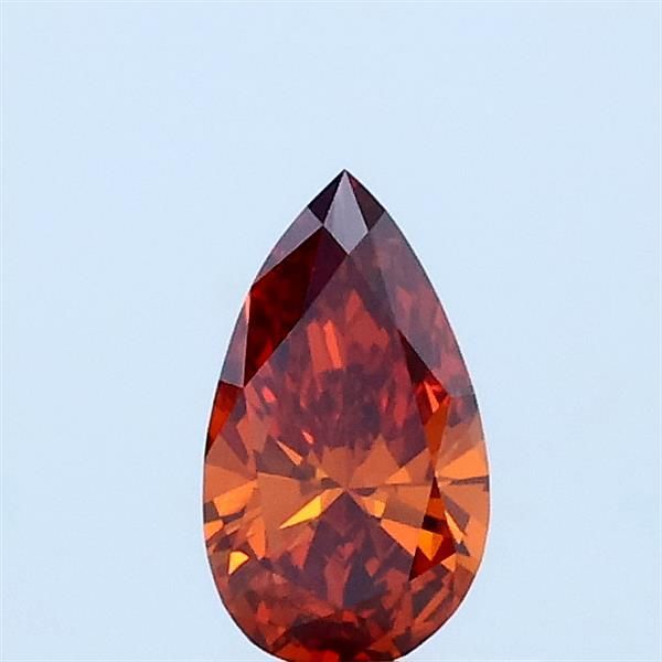 Pear Fancy Vivid Orange Lab-grown Diamond 0.31ct VS1 loose diamond