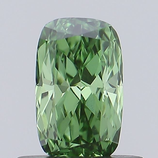 Cushion Fancy Vivid Green Lab-grown Diamond 0.51ct VS1 loose diamond