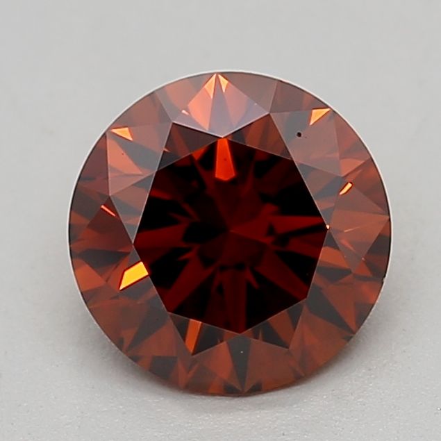 Round Fancy Deep Orange Lab-grown Diamond 1.16ct VVS2 loose diamond