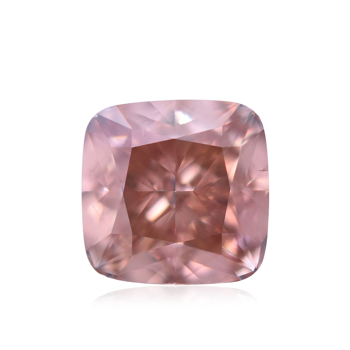 Cushion Fancy Deep Brownish Orangey Pink Natural Diamond 0.31ct SI1 loose diamond