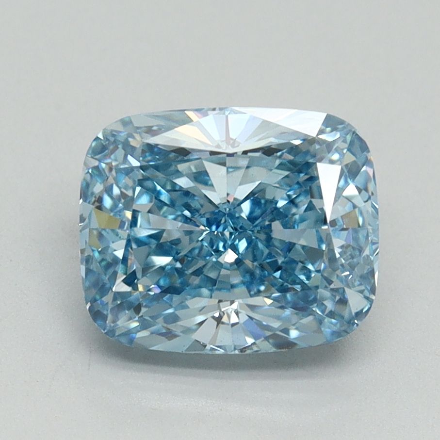 Cushion Fancy Vivid Blue Lab-grown Diamond 2.13ct VS1 loose diamond