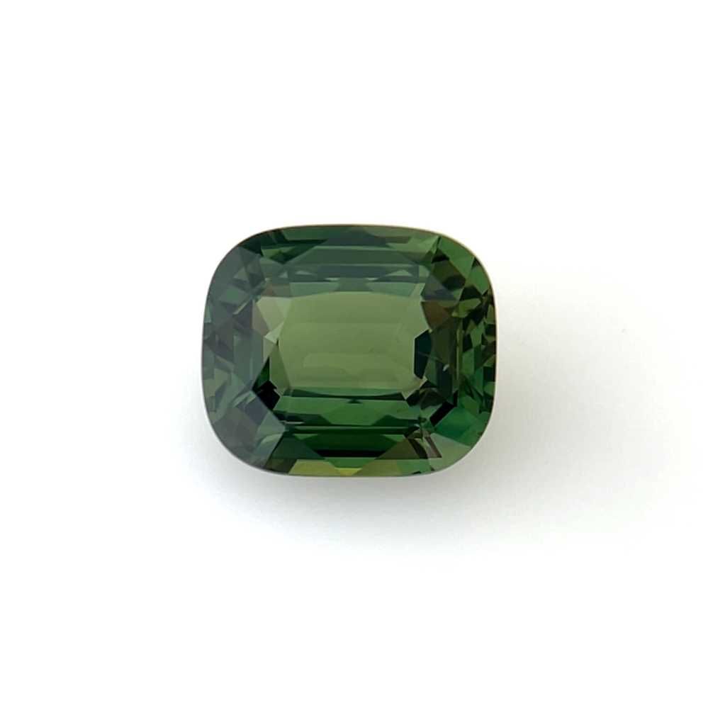 Cushion Green Sapphire 5.04ct loose gemstone