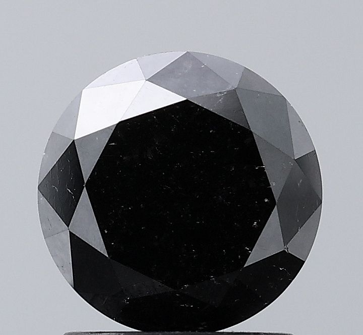 Round Black Natural Diamond 1.78ct VS1 loose diamond