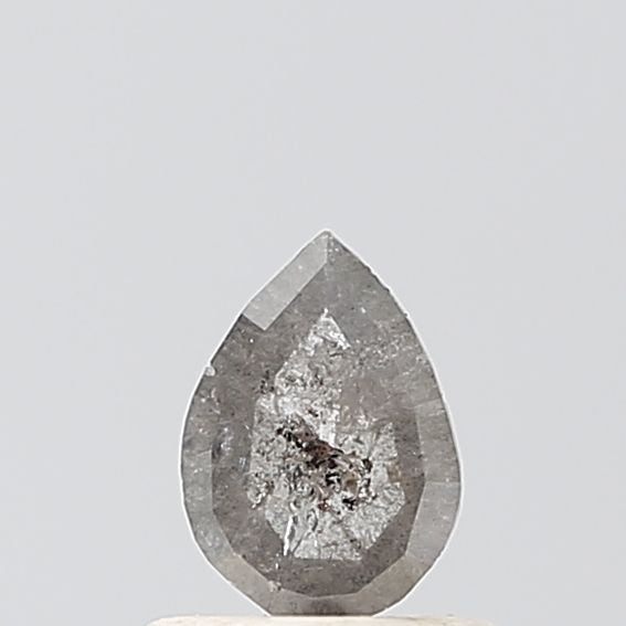 Pear Salt And Pepper Natural Diamond 0.36ct VS2 loose diamond