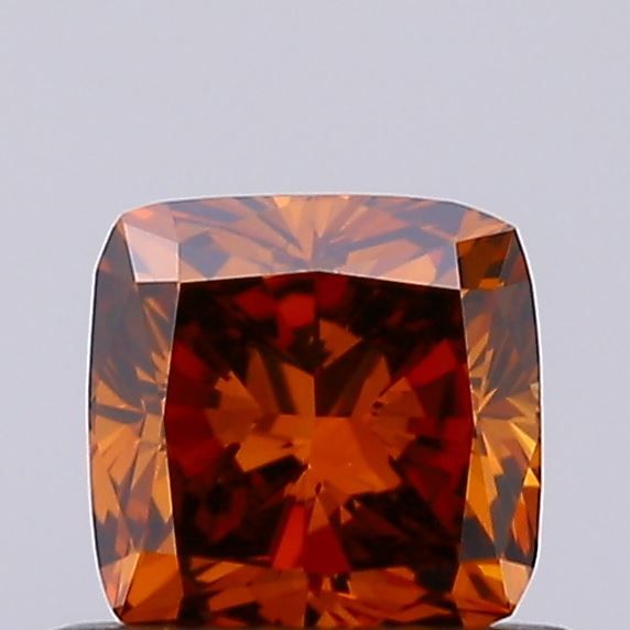 Cushion Fancy Deep Orange Lab-grown Diamond 0.49ct VS1 loose diamond