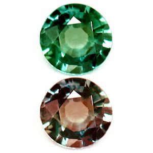 Round Green Alexandrite 0.15ct loose gemstone